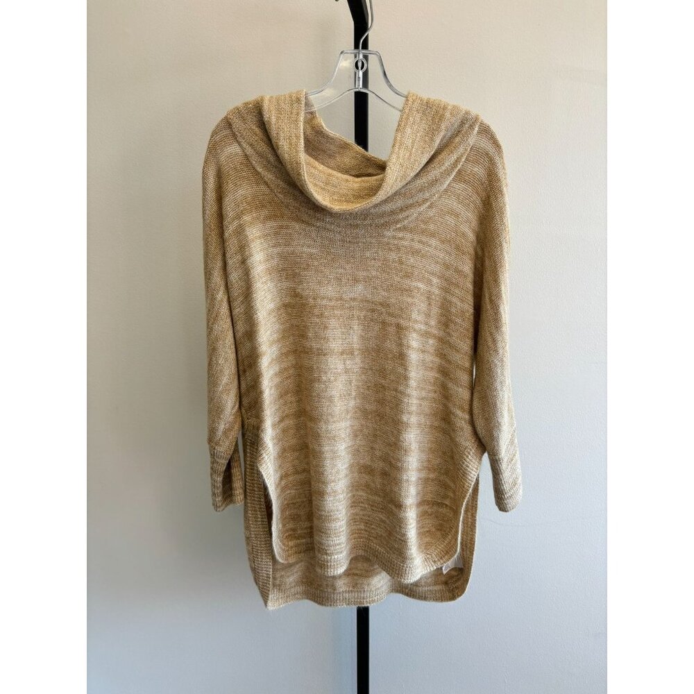 Field Flower Women's Tan Long Sleeve Cotton Blend Sweater Size M #42681
